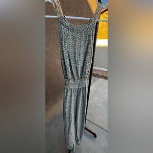 Rebecca Taylor Green Patterned Jumpsuit